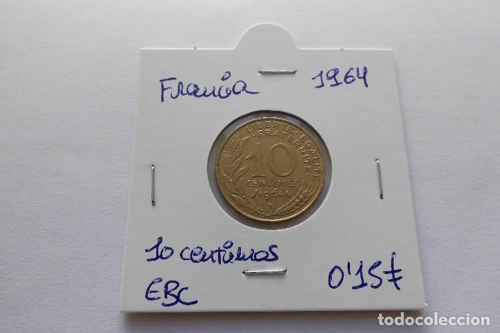 Monedas antiguas de Europa: Francia 10 centimos 1964 - Foto 1
