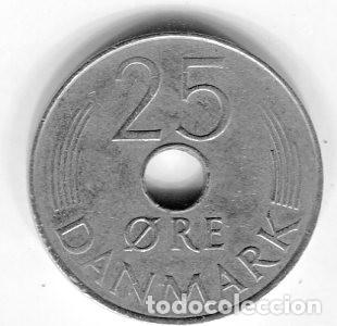 Monedas antiguas de Europa: DINAMARCA 25 ORE A&Ntilde;O 1976 - Foto 1
