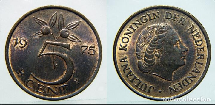 Monedas antiguas de Europa: MONEDA DE HOLANDA 5 CENTIMOS 1975 - Foto 1