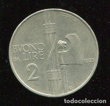 Monedas antiguas de Europa: ITALIA : 2 Liras 1925 - Foto 2