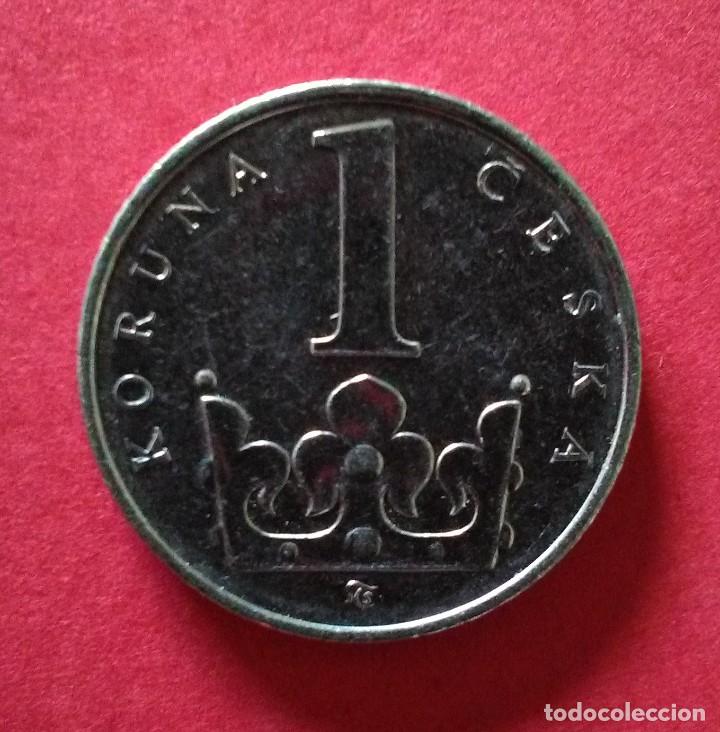 Monedas antiguas de Europa: REP&Uacute;BLICA CHECA. 1 CORONA. 1996. - Foto 2