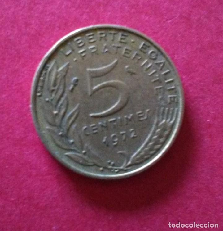 Monedas antiguas de Europa: FRANCIA. 5 C&Eacute;NTIMOS. 1972. - Foto 2