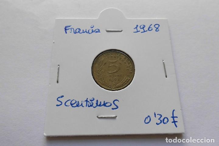 Monedas antiguas de Europa: Francia 5 centimos 1968 - Foto 1