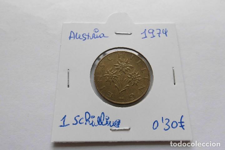Monedas antiguas de Europa: Austria 1 Schilling 1974 - Foto 1