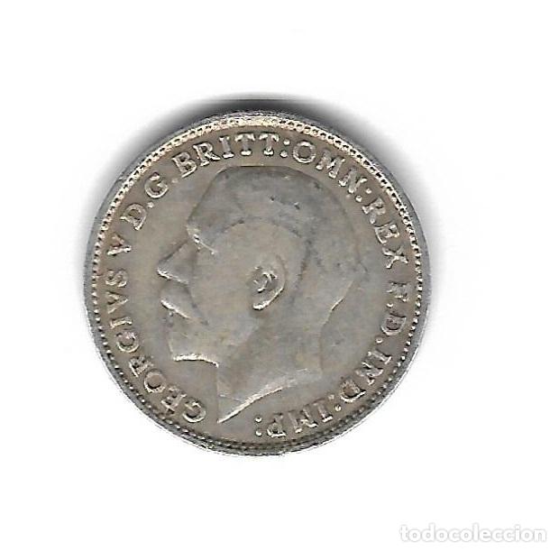 Monedas antiguas de Europa: MONEDA. INGLATERRA. 3 PENCE. 1914 - Foto 1