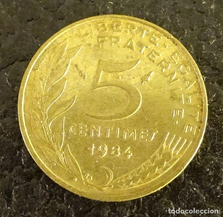Monedas antiguas de Europa: FRANCIA 5 CENTIMES 1984 - Foto 2