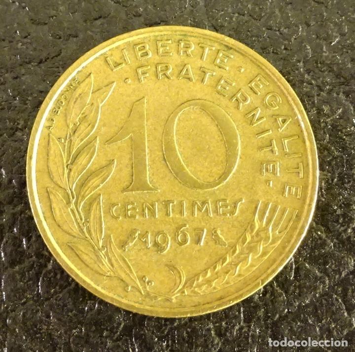 Monedas antiguas de Europa: FRANCIA 10 CENTIMES 1967 - Foto 2