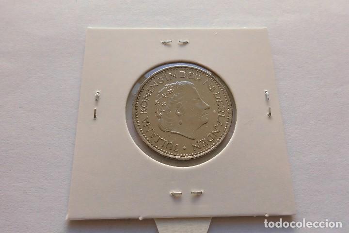 Monedas antiguas de Europa: Holanda 1 Gulden 1977 - Foto 2