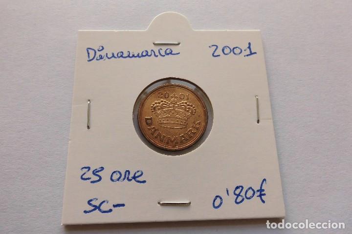Monedas antiguas de Europa: Dinamarca 25 Ore 2001 - Foto 1