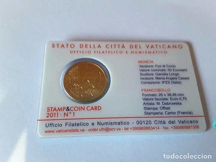 Monedas antiguas de Europa: Coincard vaticano - Foto 2