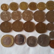 Monedas antiguas de Europa: LOTE 22 MONEDAS: 16 FRANCESAS, 3 BRITÁNICAS, 1 PORTUGUESA, 1 NORUEGA, 1 ÁRABE