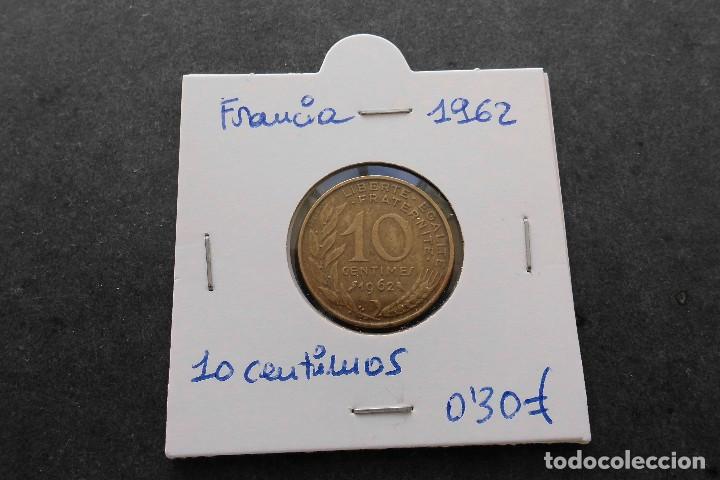 Monedas antiguas de Europa: Francia 10 centimos 1962 - Foto 1