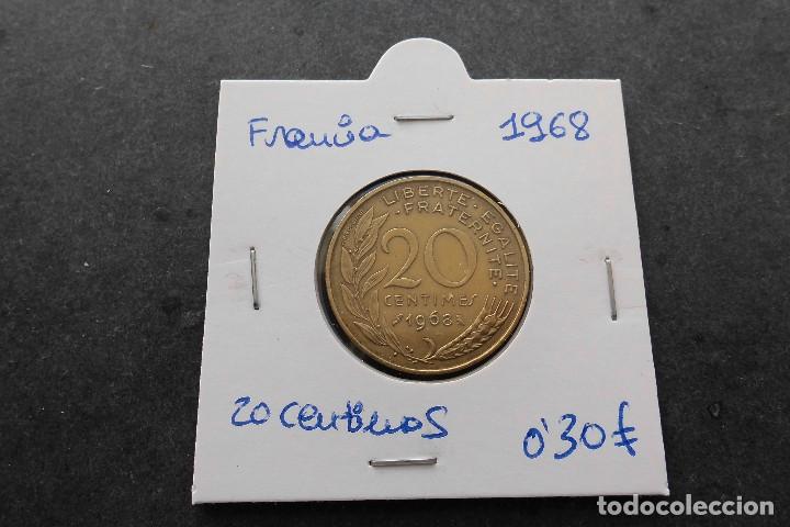Monedas antiguas de Europa: Francia 20 centimos 1968 - Foto 1