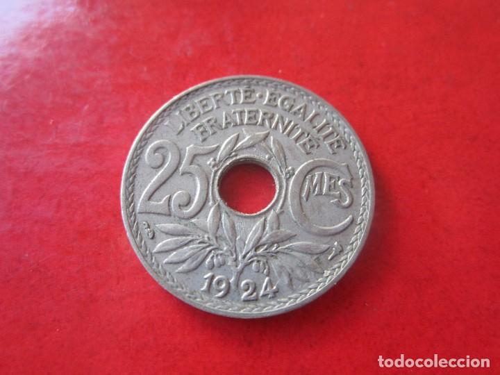 Monedas antiguas de Europa: Francia. 25 centimos de 1924 - Foto 1