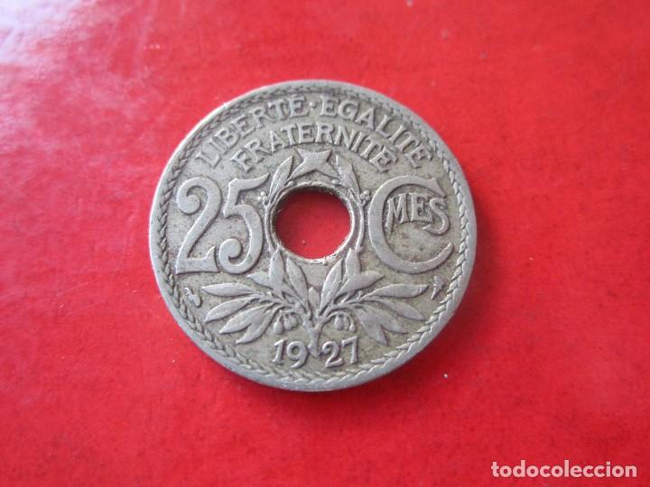 Monedas antiguas de Europa: Francia. 25 centimos de 1927 - Foto 1