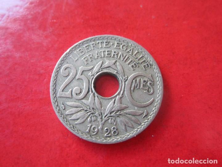 Monedas antiguas de Europa: Francia. 25 centimos de 1928 - Foto 1