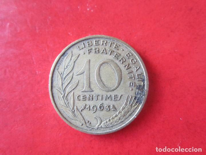 Monedas antiguas de Europa: Francia. 10 centimos de 1963 - Foto 1