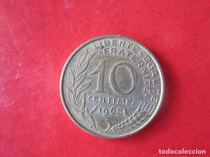 Monedas antiguas de Europa: Francia. 10 centimos de 1968 - Foto 1