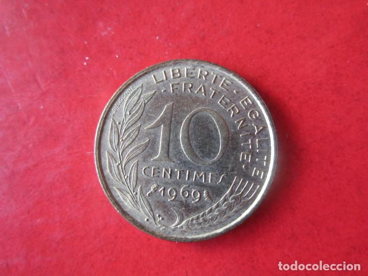 Monedas antiguas de Europa: Francia. 10 centimos de 1969 - Foto 1