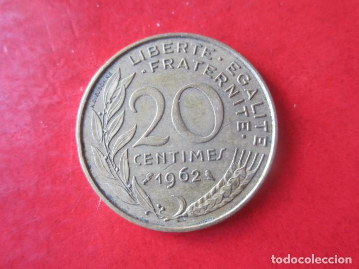Monedas antiguas de Europa: Francia. 20 centimos de 1962 - Foto 1