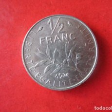 Monedas antiguas de Europa: FRANCIA. 1/2 FRANCO DE 1974