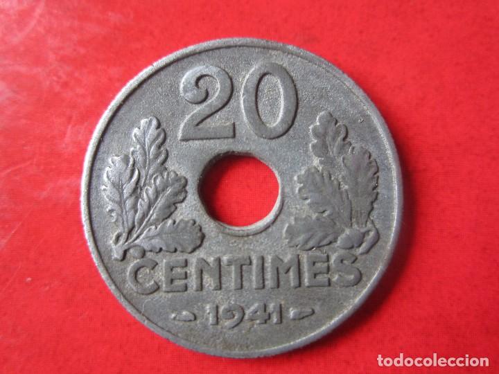 Monedas antiguas de Europa: Francia. 20 centimos de 1941 - Foto 1