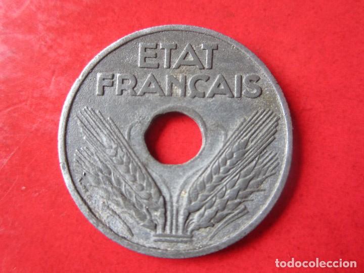 Monedas antiguas de Europa: Francia. 20 centimos de 1941 - Foto 2