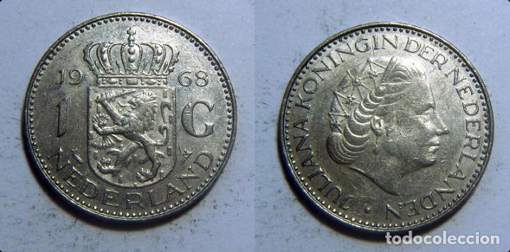 Monedas antiguas de Europa: MONEDA DE HOLANDA 1 GULDEN 1968 - Foto 1