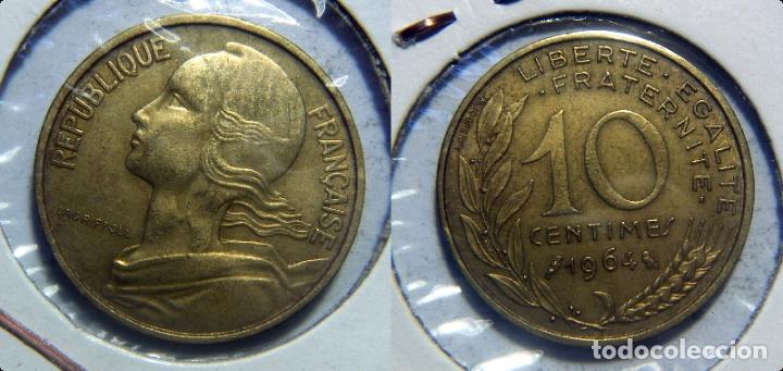 Monedas antiguas de Europa: MONEDA DE FRANCIA 10 CENTIMOS 1964 - Foto 1