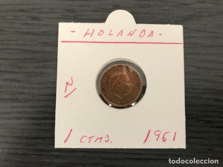 Monedas antiguas de Europa: HOLANDA 1 CENTIMO 1961 KM 180 - Foto 1