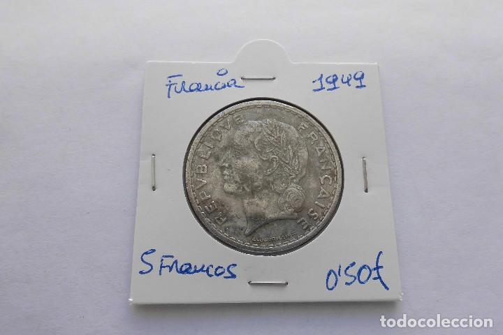 Monedas antiguas de Europa: Francia 5 Francos 1949 - Foto 1