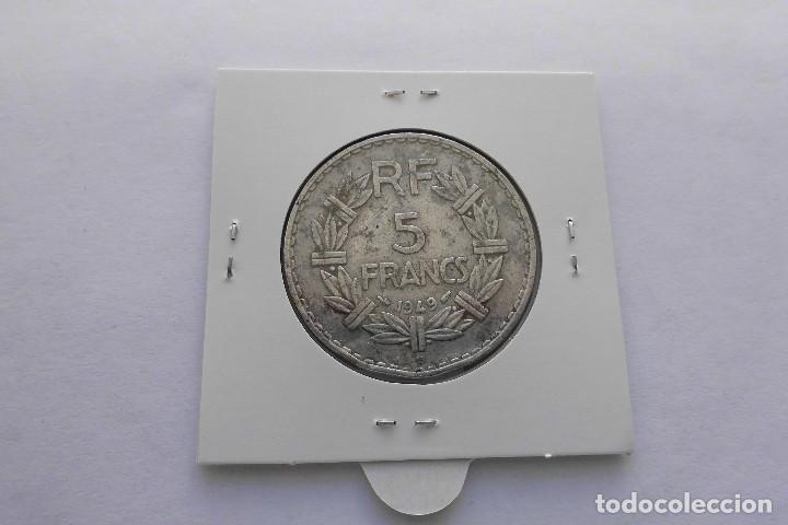 Monedas antiguas de Europa: Francia 5 Francos 1949 - Foto 2