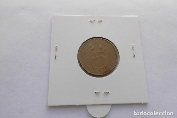 Monedas antiguas de Europa: Holanda 5 cent 1961 - Foto 2