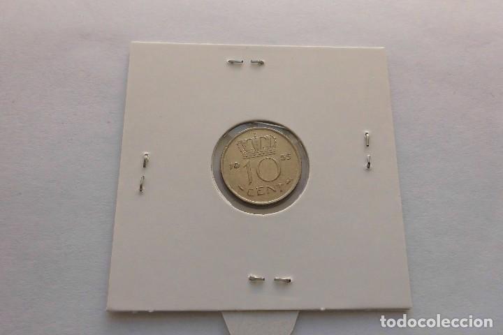 Monedas antiguas de Europa: Holanda 10 cent 1955 - Foto 2