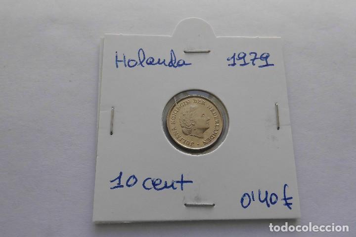 Monedas antiguas de Europa: Holanda 10 cent 1979 - Foto 1