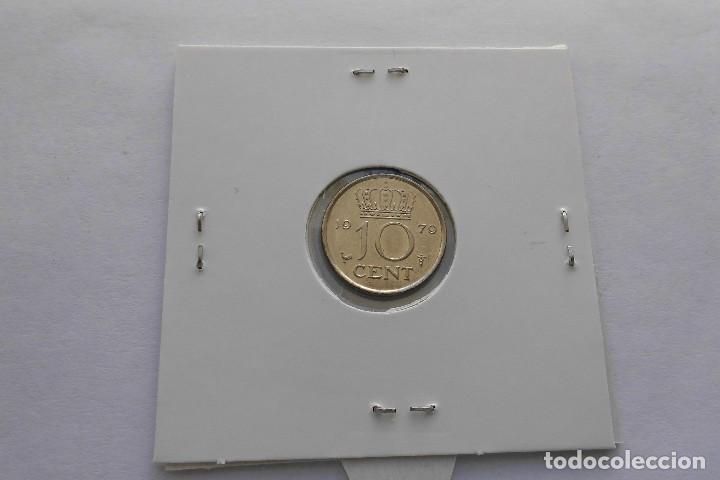 Monedas antiguas de Europa: Holanda 10 cent 1979 - Foto 2