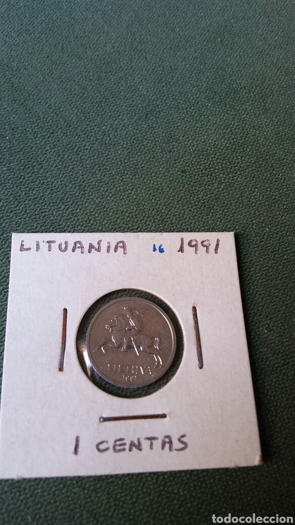 Monedas antiguas de Europa: Moneda de Lituania un centas a&ntilde;o 1991 - Foto 1
