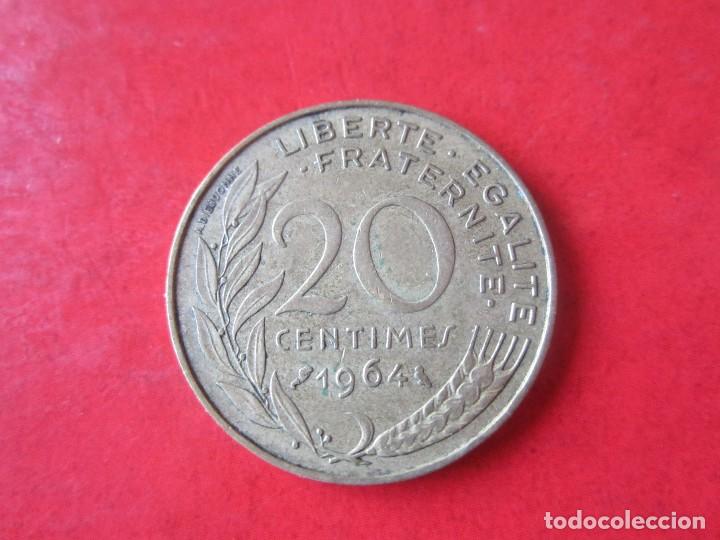Monedas antiguas de Europa: Francia. 20 centimos de 1964 - Foto 1