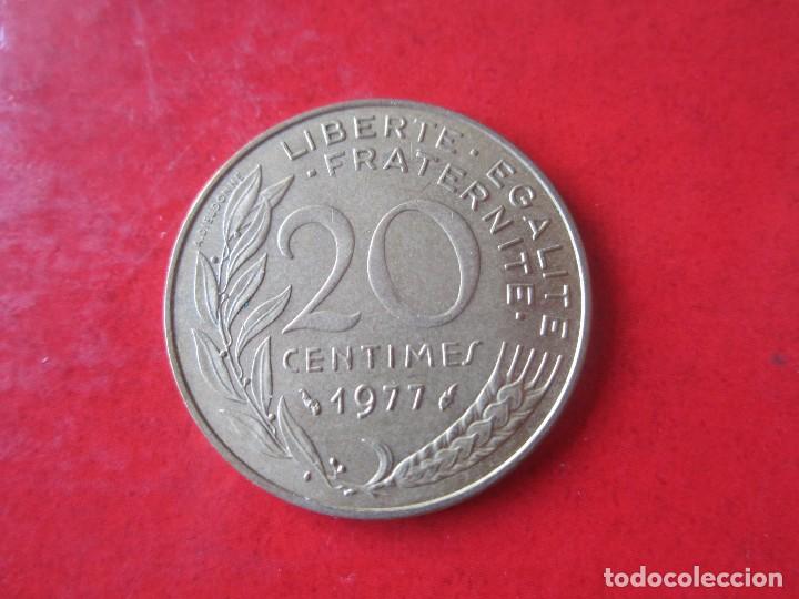 Monedas antiguas de Europa: Francia. 20 centimos de 1977 - Foto 1