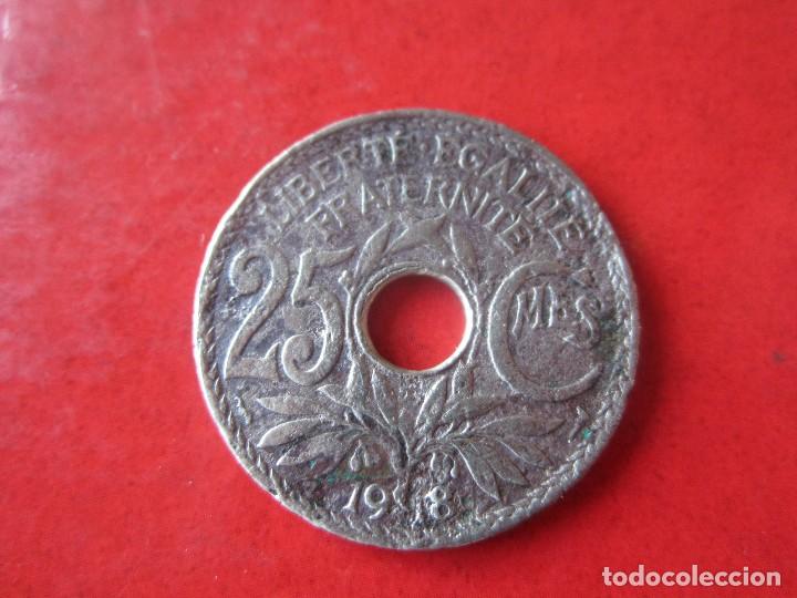 Monedas antiguas de Europa: Francia. 25 centimos de 1918 - Foto 1