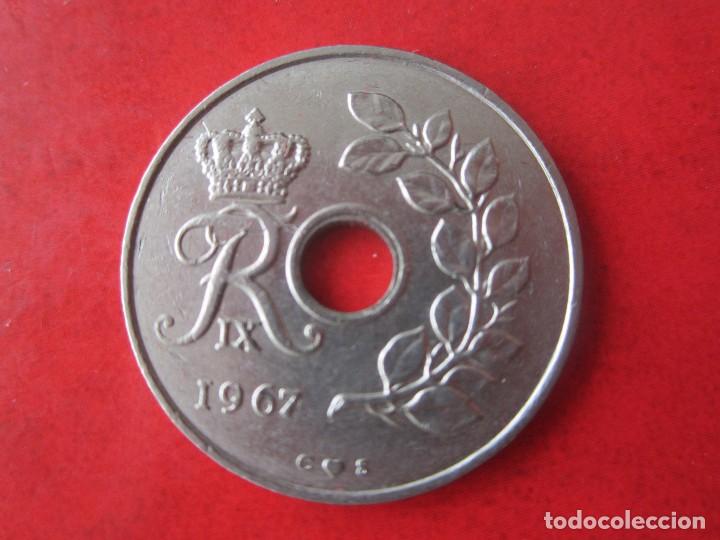 Monedas antiguas de Europa: Dinamarca. 25 ore. 1967 - Foto 2