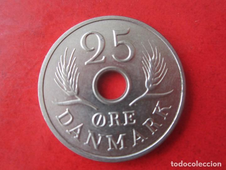 Monedas antiguas de Europa: Dinamarca. 25 ore. 1968 - Foto 2