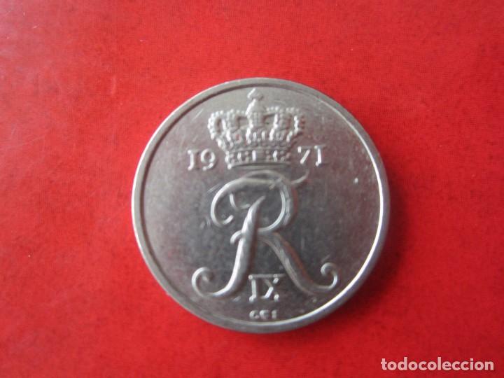 Monedas antiguas de Europa: Dinamarca. 10 ore. 1971 - Foto 2