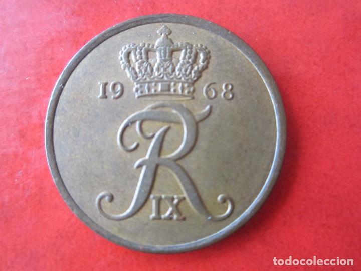 Monedas antiguas de Europa: Dinamarca. 5 ore. 1968 - Foto 2