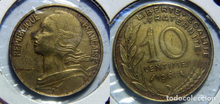 Monedas antiguas de Europa: MONEDA DE FRANCIA. 10 CENTIMOS DE 1968 - Foto 1