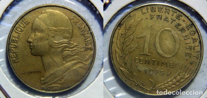 Monedas antiguas de Europa: MONEDA DE FRANCIA. 10 CENTIMOS DE 1975 - Foto 1