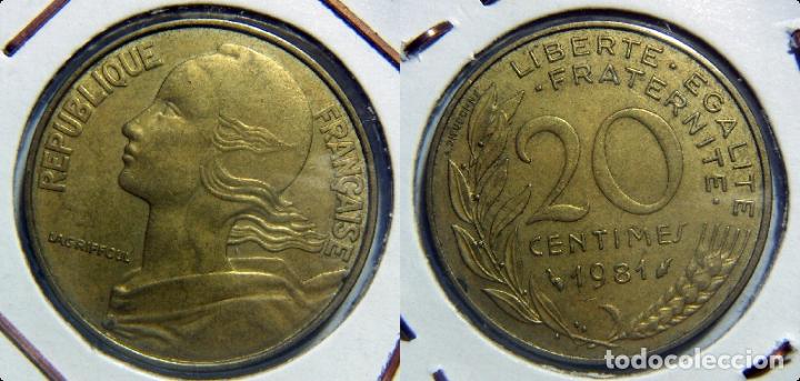 Monedas antiguas de Europa: MONEDA DE FRANCIA. 20 CENTIMOS DE 1981 - Foto 1
