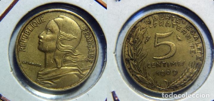 Monedas antiguas de Europa: MONEDA DE FRANCIA. 5 CENTIMOS DE 1969 - Foto 1