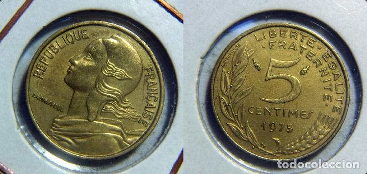 Monedas antiguas de Europa: MONEDA DE FRANCIA. 5 CENTIMOS DE 1975 - Foto 1