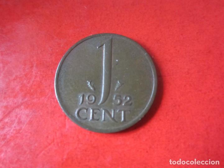 Monedas antiguas de Europa: Holanda. 1 centimo de 1952 - Foto 1